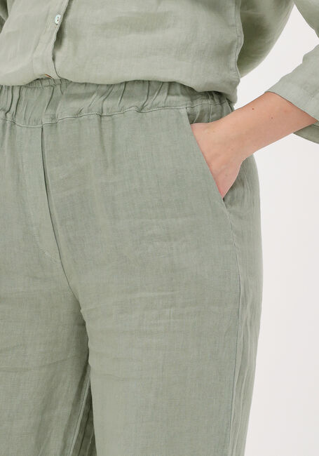 Groene BY-BAR Pantalon ROBYN LINEN PANT - large
