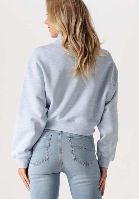 TOMMY JEANS Pull TJW BXY CRP BADGE 1/4ZIP Bleu clair - large