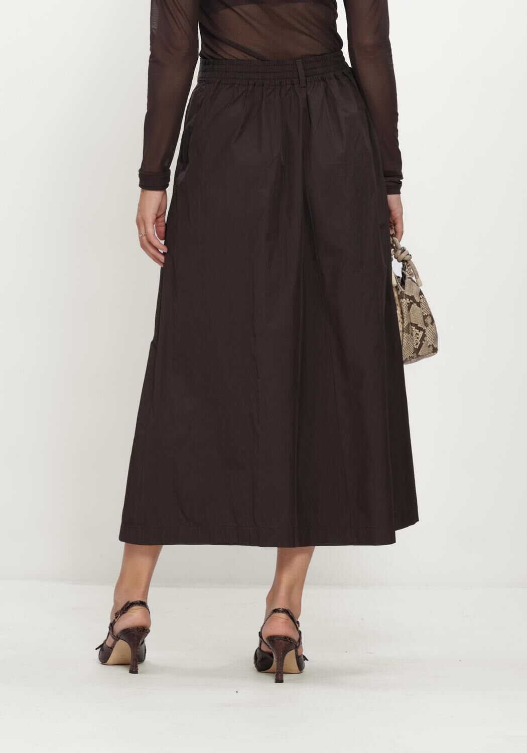 Bruine SUMMUM Maxirok SKIRT TAFT LIGHT - large