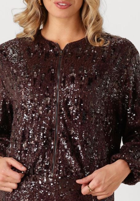 CO'COUTURE Jack SOPHIECC SEQUIN BALLOON JACKET en marron - large