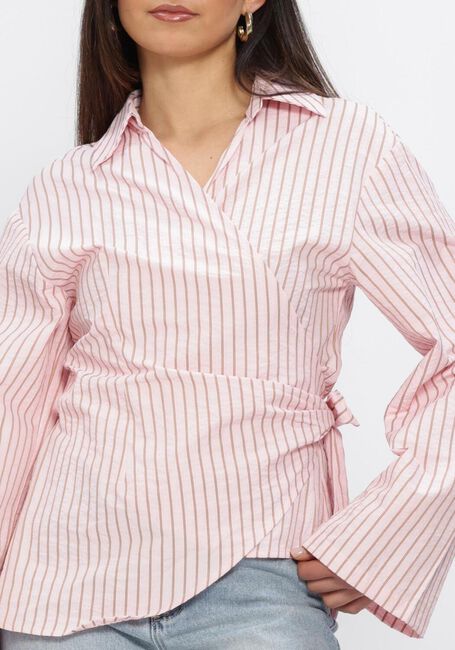 Roze NEO NOIR  TIFUNA STRIPE WRAP SHIR - large