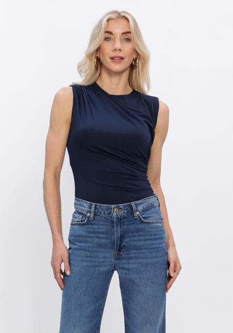 ROSEMUNDE Haut BILLIE SL DRAPE TOP Bleu fonc&eacute; - large