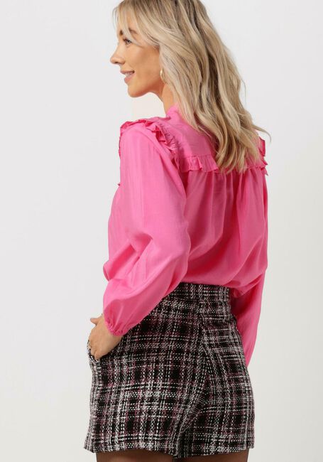 Roze CO'COUTURE  CALLUM FRILL SHOULDER SHIRT - large