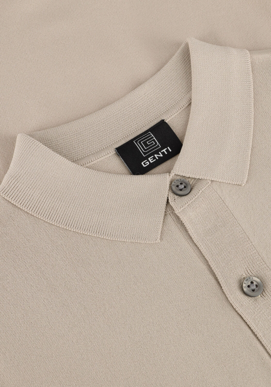GENTI Polo POLO BUTTON SS K2046-1260 en beige - large