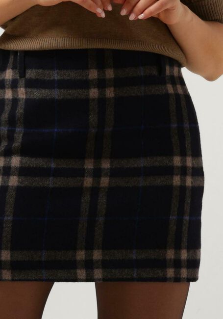 VANILIA Mini-jupe BIG CHECK MINI SKIRT Bleu foncé - large