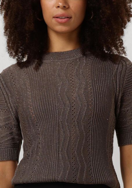 OBJECT T-shirt OBJFRIELLA KNIT S/S SLI PULLOVER en vert - large