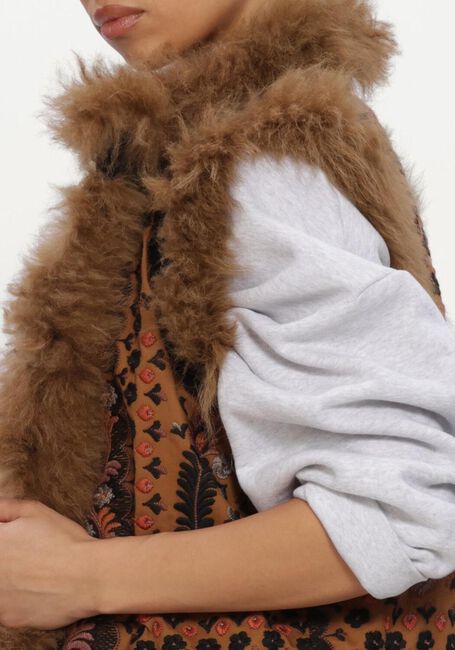 ANTIK BATIK IVAN GILET Blouses en marron - large