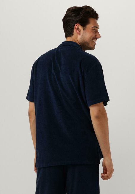 Donkerblauwe WOODBIRD Polo MAYS TOWEL SHIRT - large