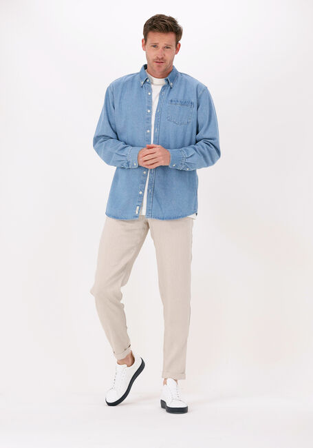 Lichtblauwe FORÉT Casual overhemd FENNEL - large