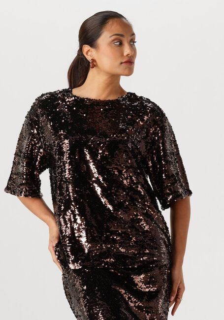 EDITED JANAH T-SHIRT Hauts & T-shirts Bordeaux - large