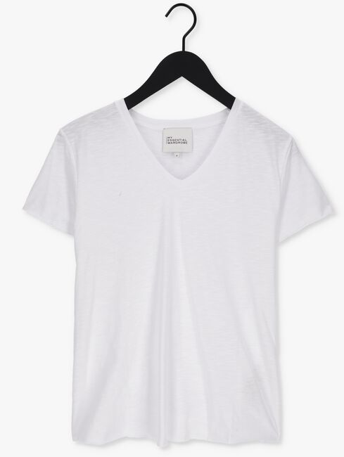 MY ESSENTIAL WARDROBE T-shirt 08 THE VTEE SLUB YARN JERSEY en blanc - large