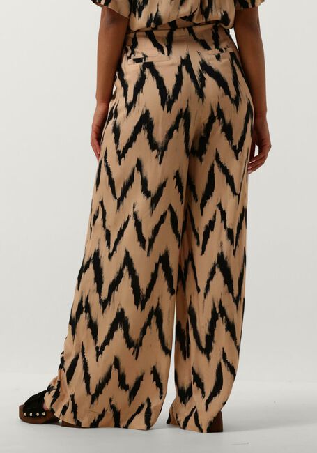 AAIKO Pantalon large FREDERIQUE IKAT VIS 528 en beige - large