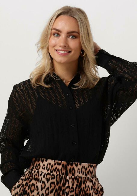 ALIX THE LABEL LADIES WOVEN BULL BURNOUT BLOUSE Blouses en noir - large