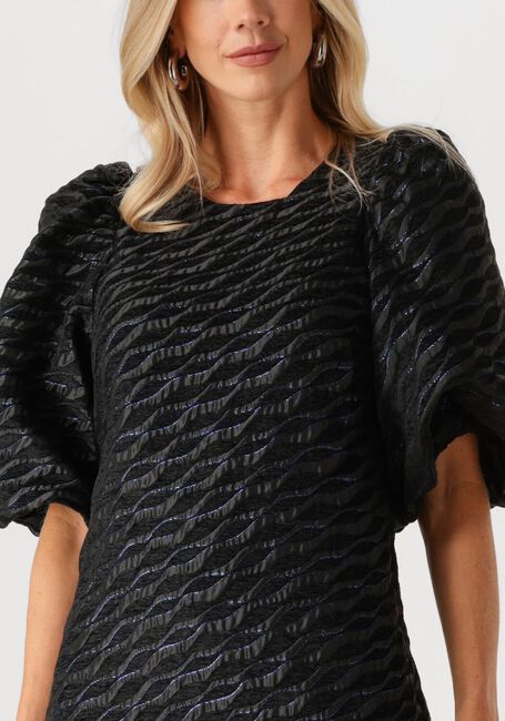 Zwarte CO'COUTURE Mini jurk ZEBRA CC FLOCK DRESS - large