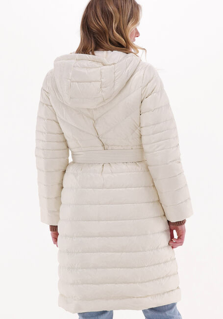 Creme MICHAEL KORS Gewatteerde jas LONG FITTED PUFFER - large
