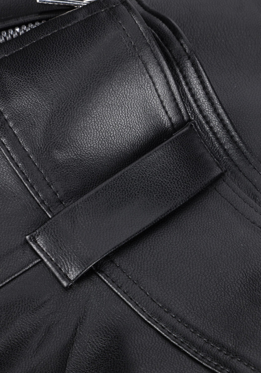 VANILIA Jupe midi VEGAN LEATHER SKIRT en noir - large