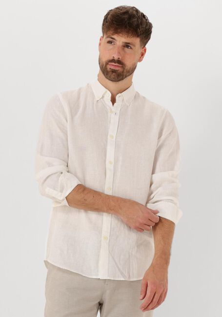 SCOTCH & SODA Chemise décontracté LINEN SHIRT LS BUTTON-D en blanc - large