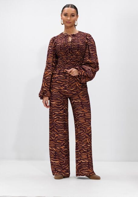 HARPER & YVE Pantalon large HOLLY-PA en marron - large