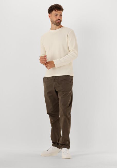ANERKJENDT AKKIKKI L/S WAFFLE TEE Polos & T-Shirts Écru - large