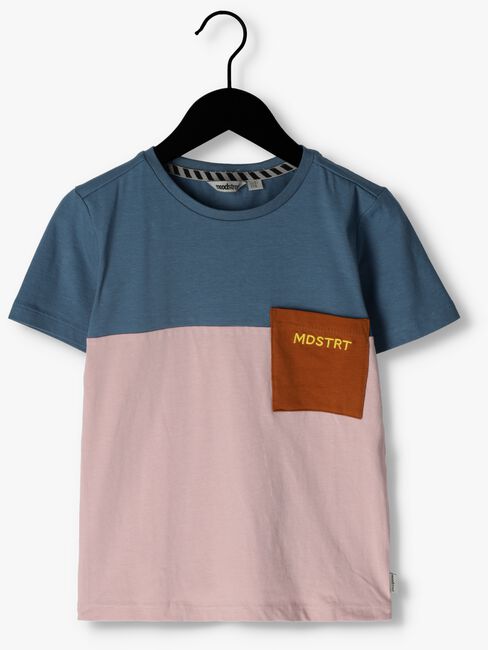 MOODSTREET T-shirt T-SHIRT COLORBLOCK WITH CONTRAST CHESTPOCKET Lilas - large