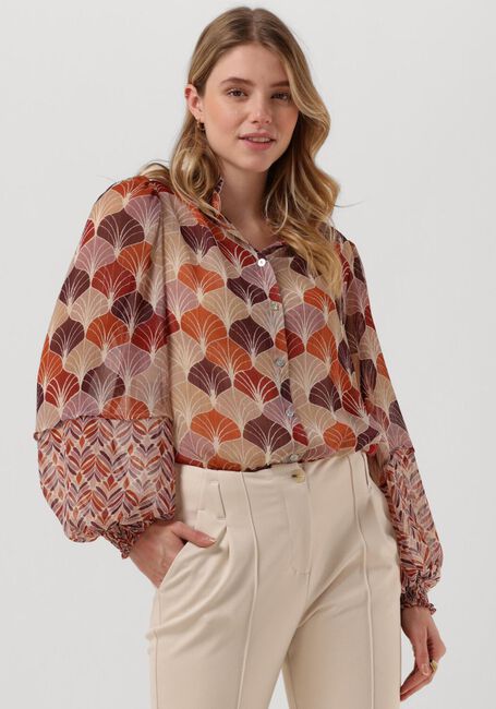 SUMMUM BLOUSE LEAVES PRINT Blouses en multicolore - large