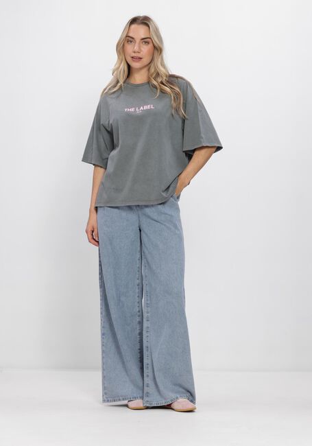 ALIX THE LABEL T-shirt LADIES KNITTED RAGLAN T-SHIRT Gris clair - large