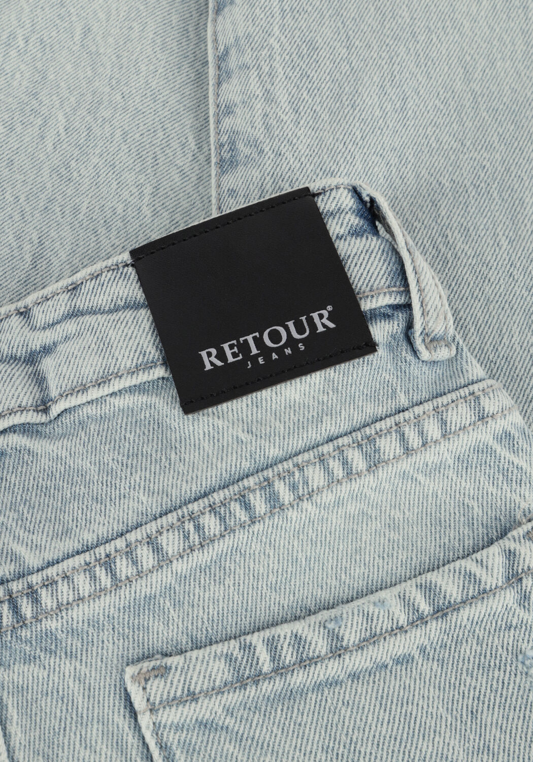Lichtblauwe RETOUR Straight leg jeans LANDON - large