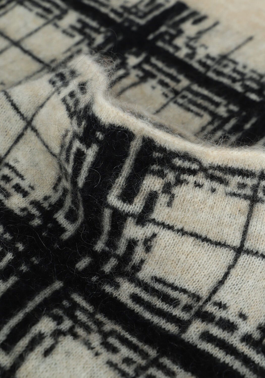 SECOND FEMALE Pull LOUISA KNIT T-NECK en noir - large