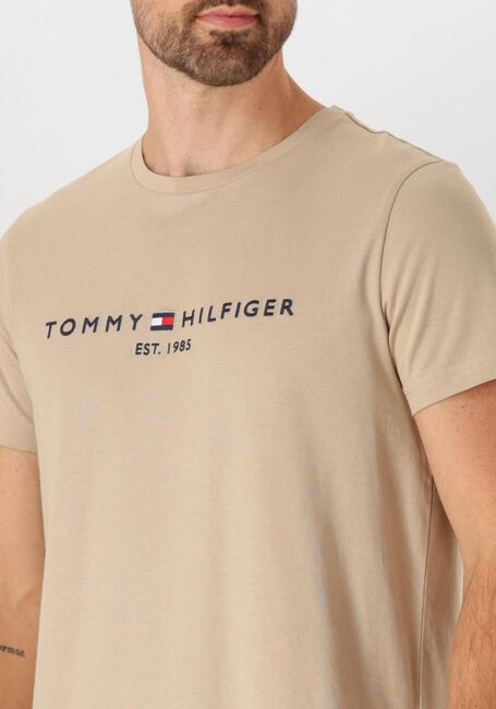 Khaki TOMMY HILFIGER T-shirt TOMMY LOGO TEE - large
