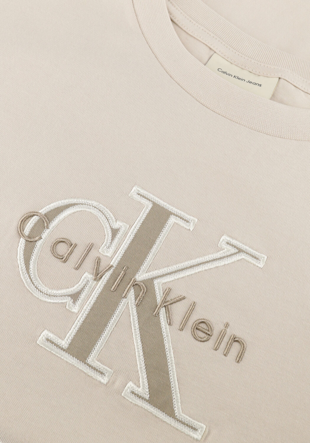 CALVIN KLEIN T-shirt SS 16S ELEVATED MONOLOGO TEE Sable - large