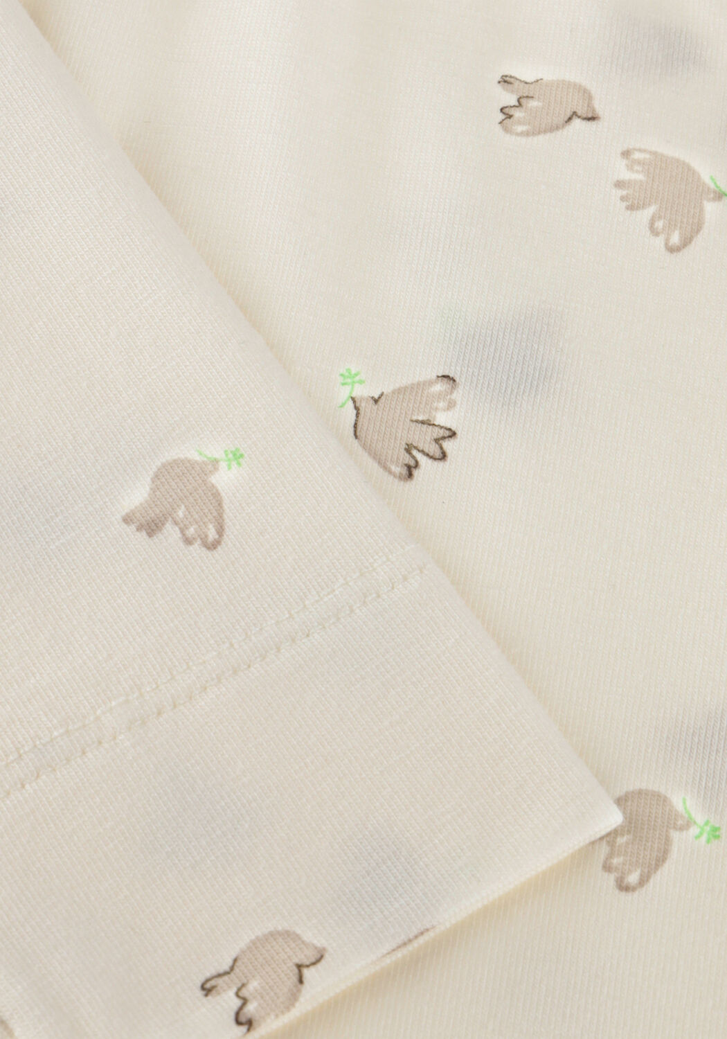 Ecru MARMAR COPENHAGEN Top TUTI WRAP LS - large