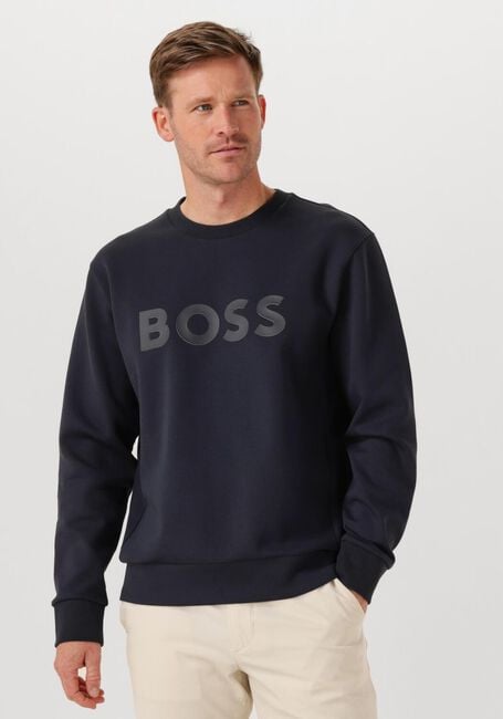 BOSS GREEN Pull SALBO Bleu foncé - large
