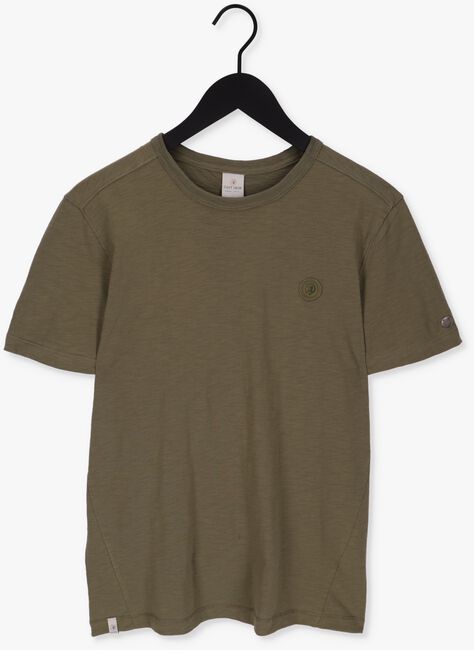 CAST IRON T-shirt SHORT SLEEVE R-NECK SLUB JERSEY en vert - large