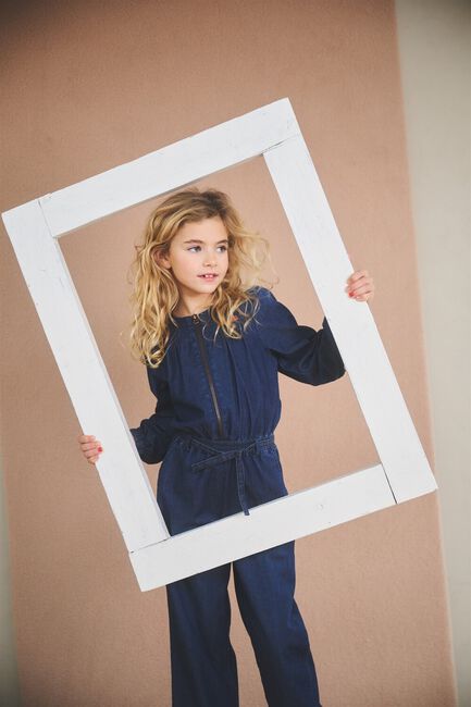 NONO Combinaison SASAL DENIM JUMPSUIT en bleu - large