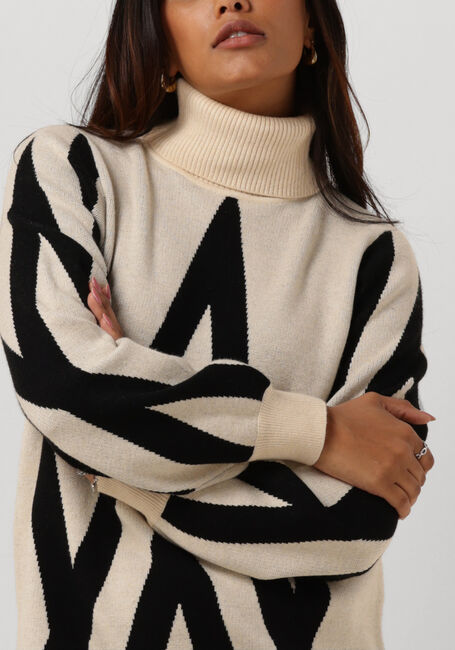 OBJECT Mini robe OBJRAY L/S KNIT ROLLNECK DRESS Sable - large