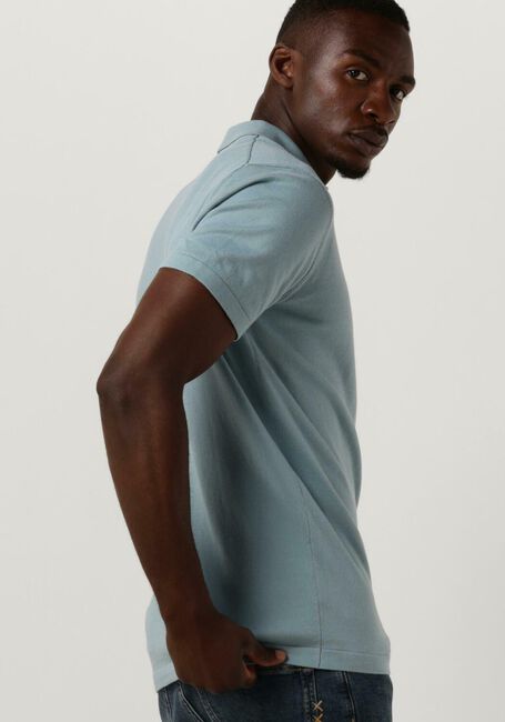 Blauwe DSTREZZED Polo POLO S/S COTTON KNIT - large