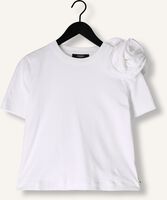Witte JANSEN AMSTERDAM T-shirt ROXY T-SHIRT CO 105 SHORT SLV FLOWER DETAIL Witte JANSEN AMSTERDAM T-shirt ROXY T-SHIRT CO 105 SHORT SLV FLOWER DETAIL - medium