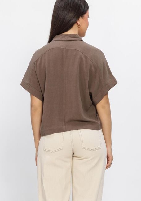 Bruine SELECTED WOMEN  SLFVIVA SS CROPPED SUN SHIRT - large