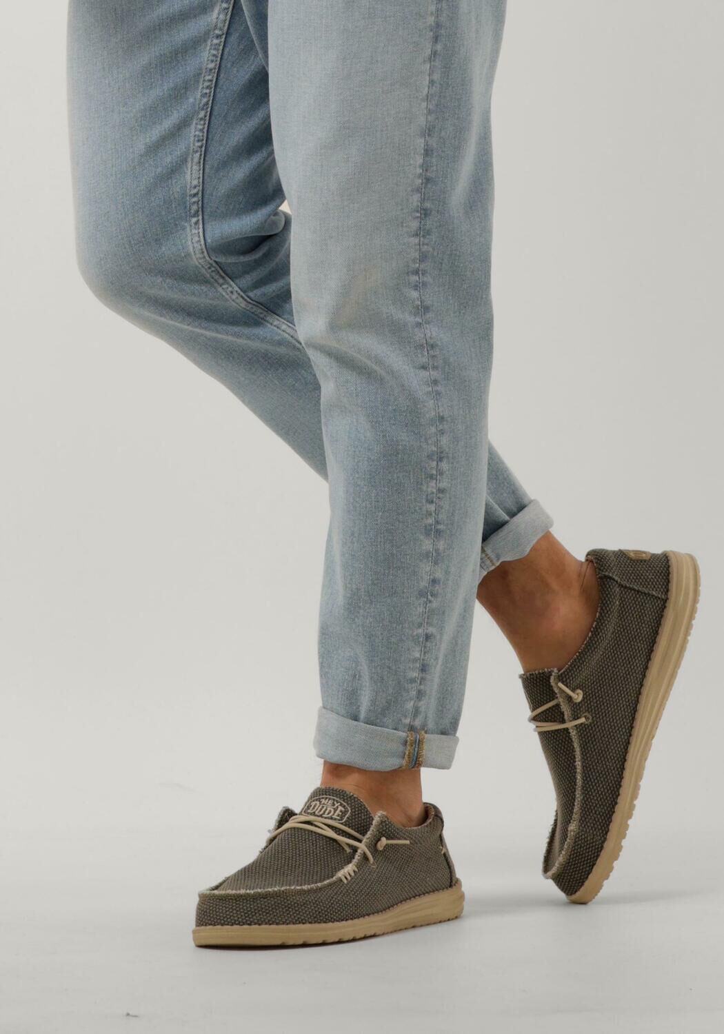 HEYDUDE WALLY BRAIDED Chaussures &agrave; enfiler en vert - large