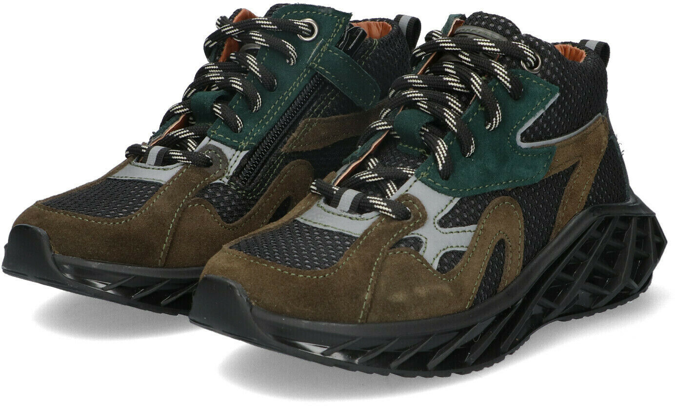 BRAQEEZ ANDRE AMSTERDAM Baskets montantes en vert - large