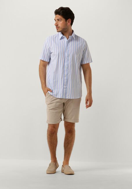 Blauwe SELECTED HOMME Casual overhemd SLHREGNEW-LINEN SHIRT SS CLASSIC - large