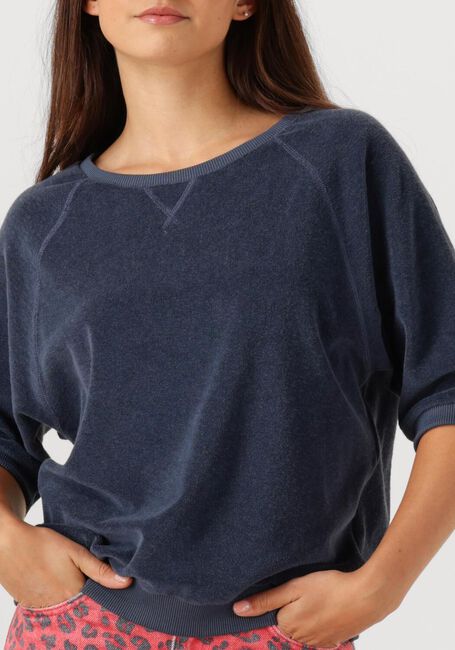 Donkerblauwe BY-BAR Top NEVA SLUB TOP - large