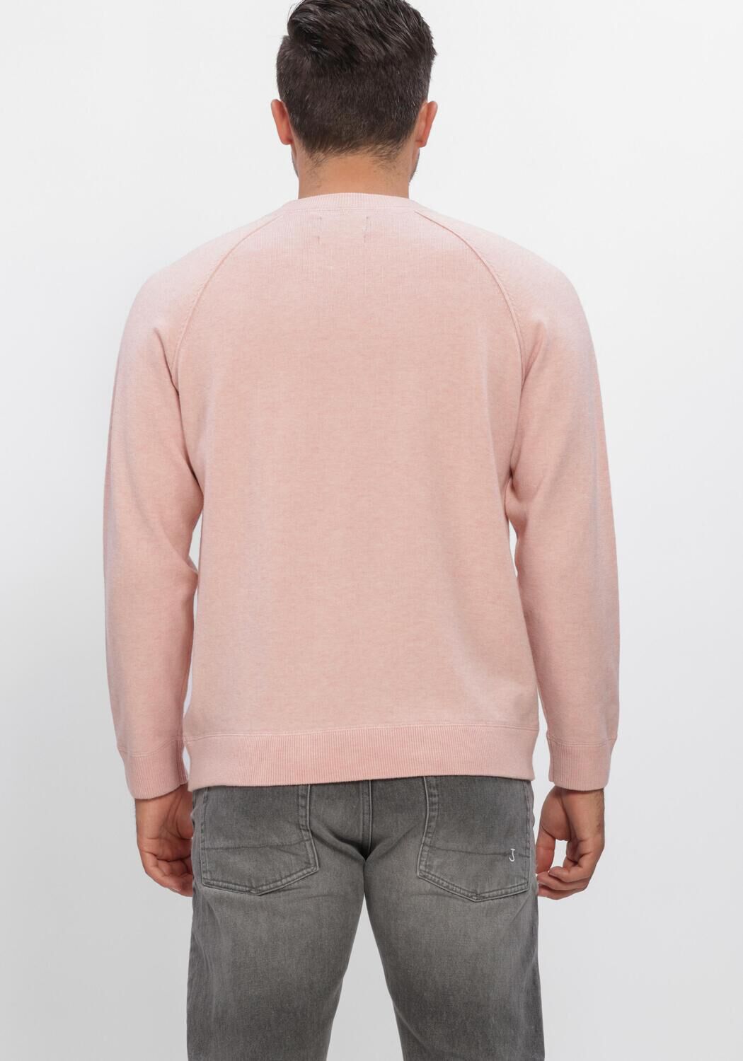 BUTCHER OF BLUE Pull CLIFDEN SWEAT CREW Rose clair - large