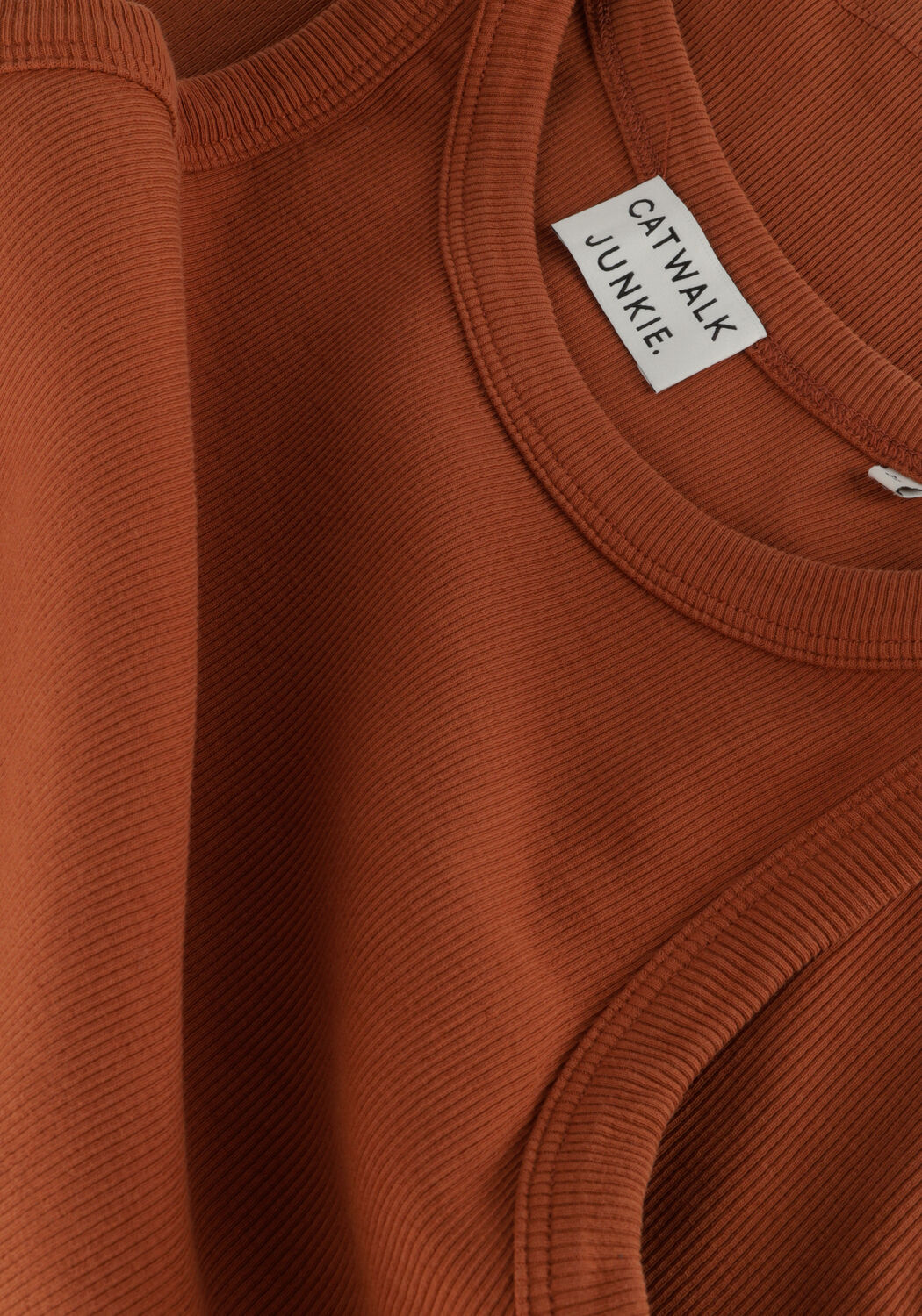 CATWALK JUNKIE Haut RIB TANKTOP en marron - large