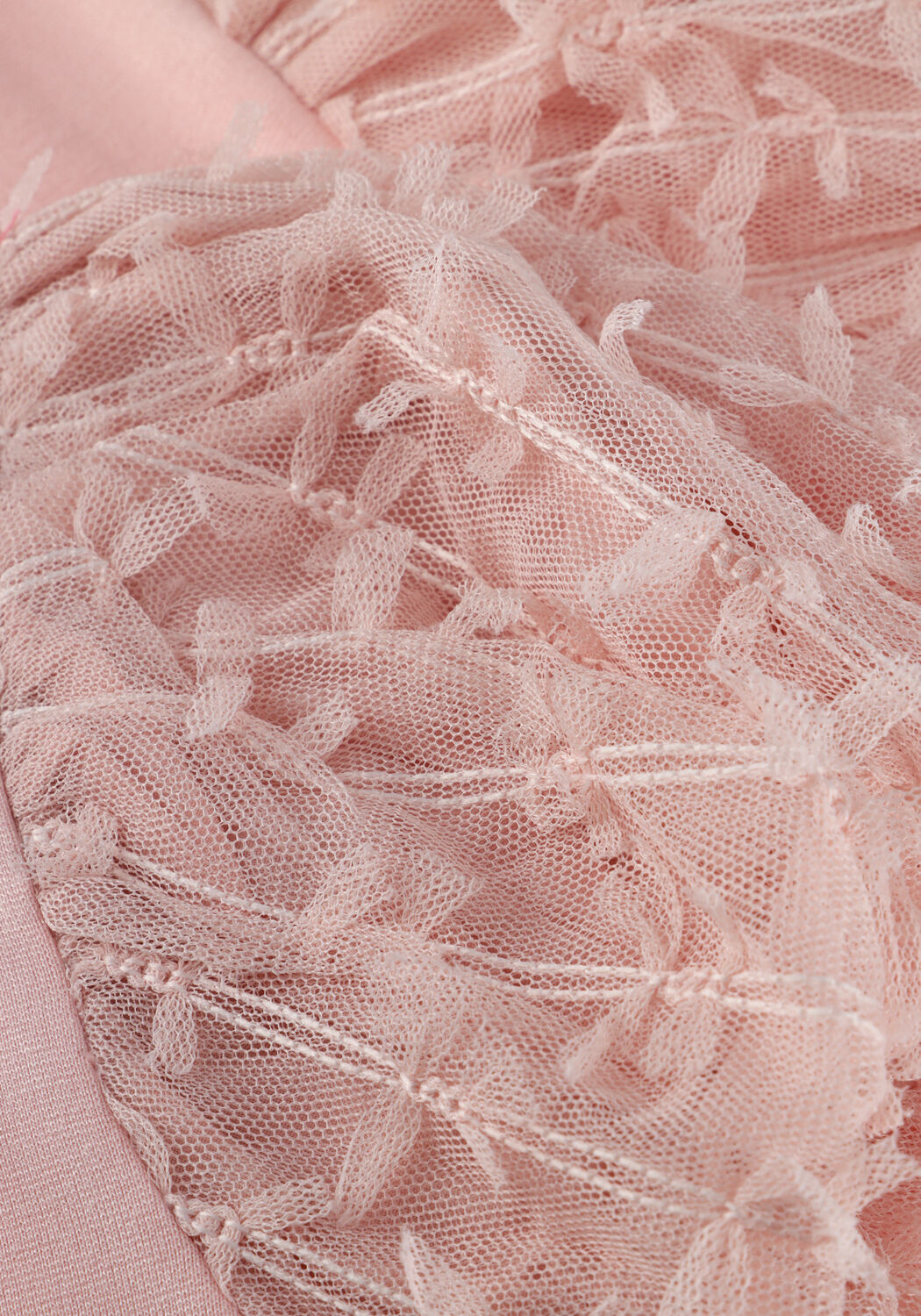 MAYORAL T-shirt S/SL TULLE T-SHIRT en rose - large