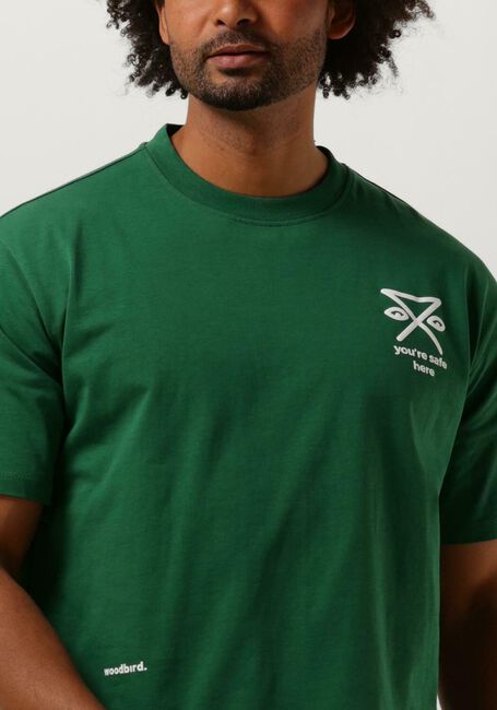 WOODBIRD T-shirt COLE NOMAD TEE en vert - large