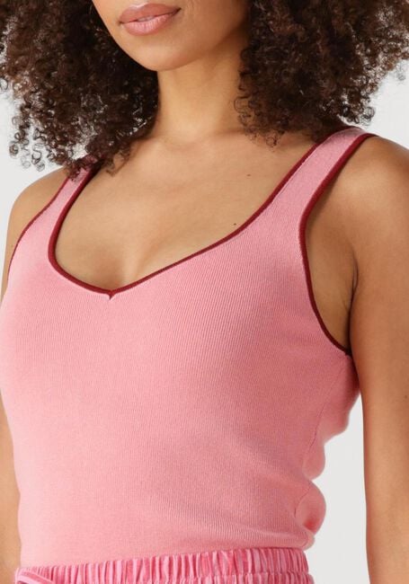 YDENCE Haut KNITTED TOP LENNY en rose - large
