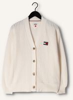 TOMMY JEANS Gilet TJW BADGE CARDIGAN en blanc TOMMY JEANS Gilet TJW BADGE CARDIGAN en blanc - medium