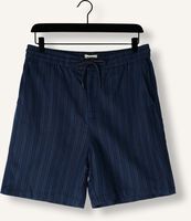 SHIWI Pantalon courte MEN LEWIS LINEN SHORTS YAM DYE STRIPES Bleu foncé SHIWI Pantalon courte MEN LEWIS LINEN SHORTS YAM DYE STRIPES Bleu foncé - medium