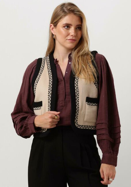 ANTIK BATIK Gilet WILMA GILET en beige - large